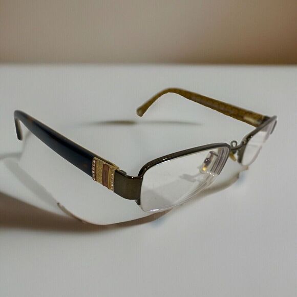 Coach Accessories - Coach Eyeglasses HC 5027B 9094 FRAMES ONLY Cecily Brown Half Rim 50-17-135
